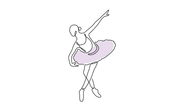 Animated Ballerina Dancer Linear: A Font of Poise and Motion