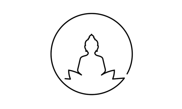 Animated Line Drawing of Buddha: Fluid Motion for Modern Brands