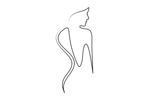 Animated One Line Art: The Elegant Flow of a Woman's Figure