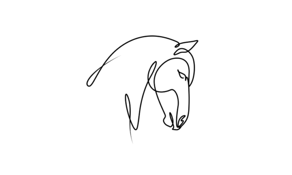 Animated One Line Drawing of Horse Face: Creative Design Guide