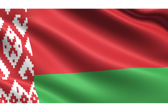Belarus Flag with Waving Fabric Texture: A Designer's Asset