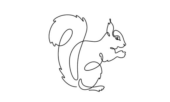 Bringing Woodland Whimsy to Motion: Animated Squirrel Eating Pet Animal Art