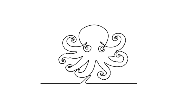 Octopus Line Animation: The Allure of Minimalist Motion