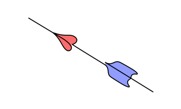 The Elegance of Motion: Love Arrow Animation in 4K