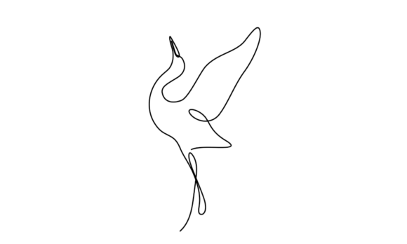 The Elegant Flow of Animated One Line Drawing of Bird Signs