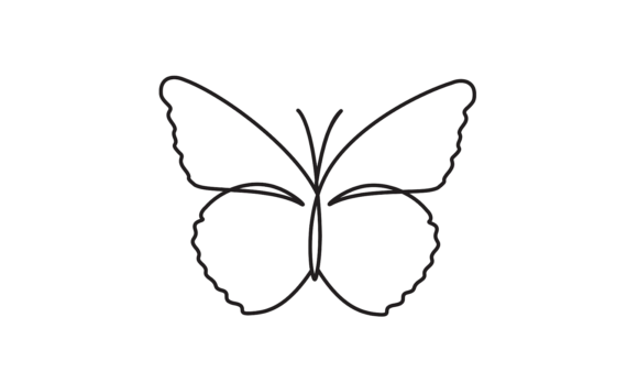 The Flying Butterfly Line Art Animation: A Seamless Design Asset