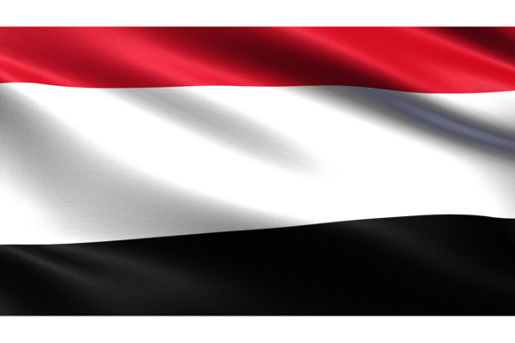Yemen Flag: Waving Fabric Texture & Realistic Detail